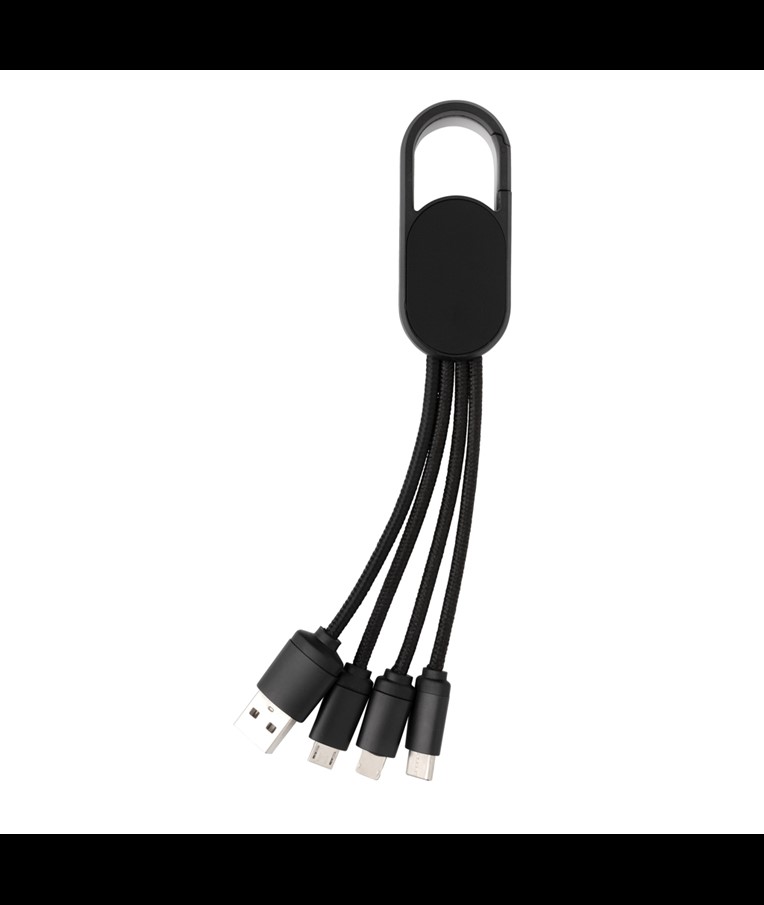 4-IN-1 CABLE WITH CARABINER CLIP
