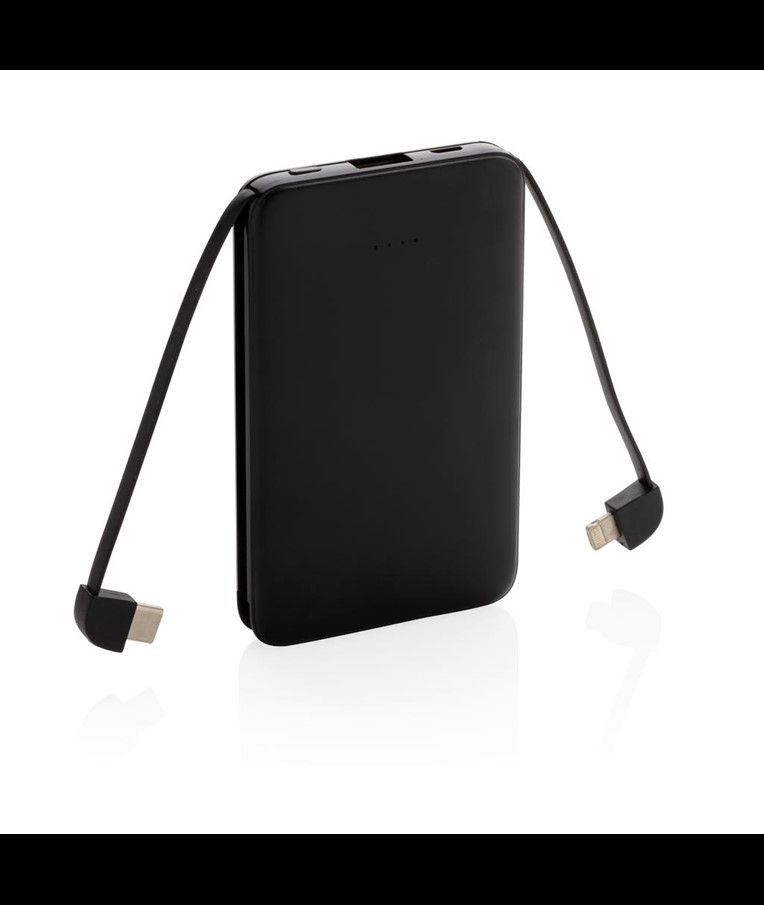 5.000 MAH POCKET POWERBANK S INTEGRIRANIM KABELIMA