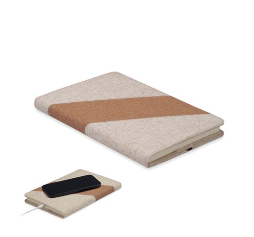 A5 NOTEBOOK CORTONA WITH 15W CHARGER