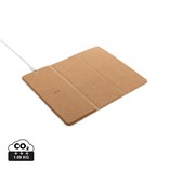 ALFOMBRILLA DE RATÓN DE CORCHO CON CARGA INALÁMBRICA DE 10 W Y SOPORTE