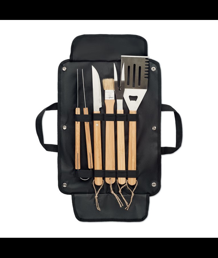 ALLIER - 5 BBQ TOOLS IN POUCH