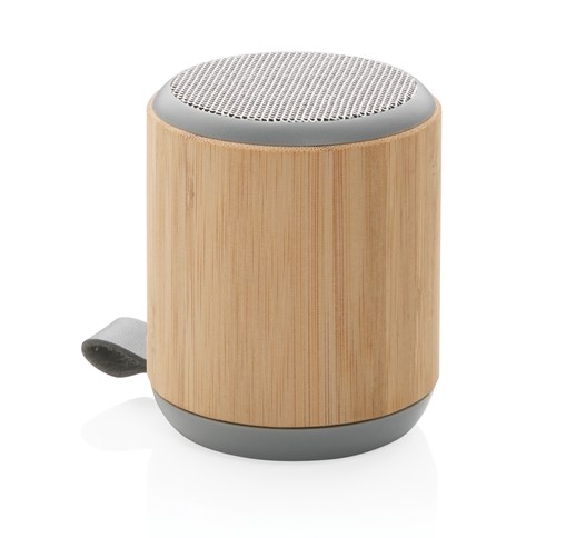 ALTAVOZ INALÁMBRICO DE BAMBÚ Y TELA DE 3W