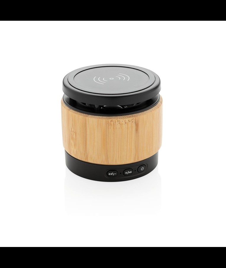 ALTAVOZ Y CARGADOR INALÁMBRICO BAMBÚ