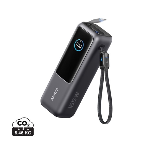 ANKER POWER BANK 25.000 MAH 165W, BUILT-IN RETRACTABLE CABLE