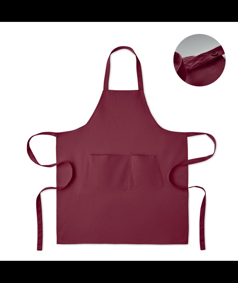 APRON GAMMA IN ORGANIC COTTON 240 G/M²
