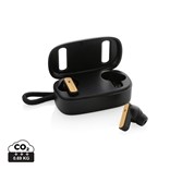 AURICULARES TWS DE PLÁSTICO RECICLADO RCS Y BAMBÚ