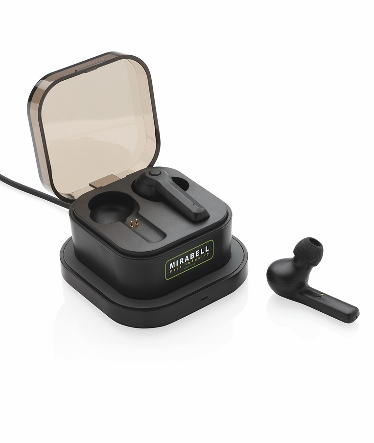 AURICULARES TWS EN CAJA DE CARGA INALÁMBRICA