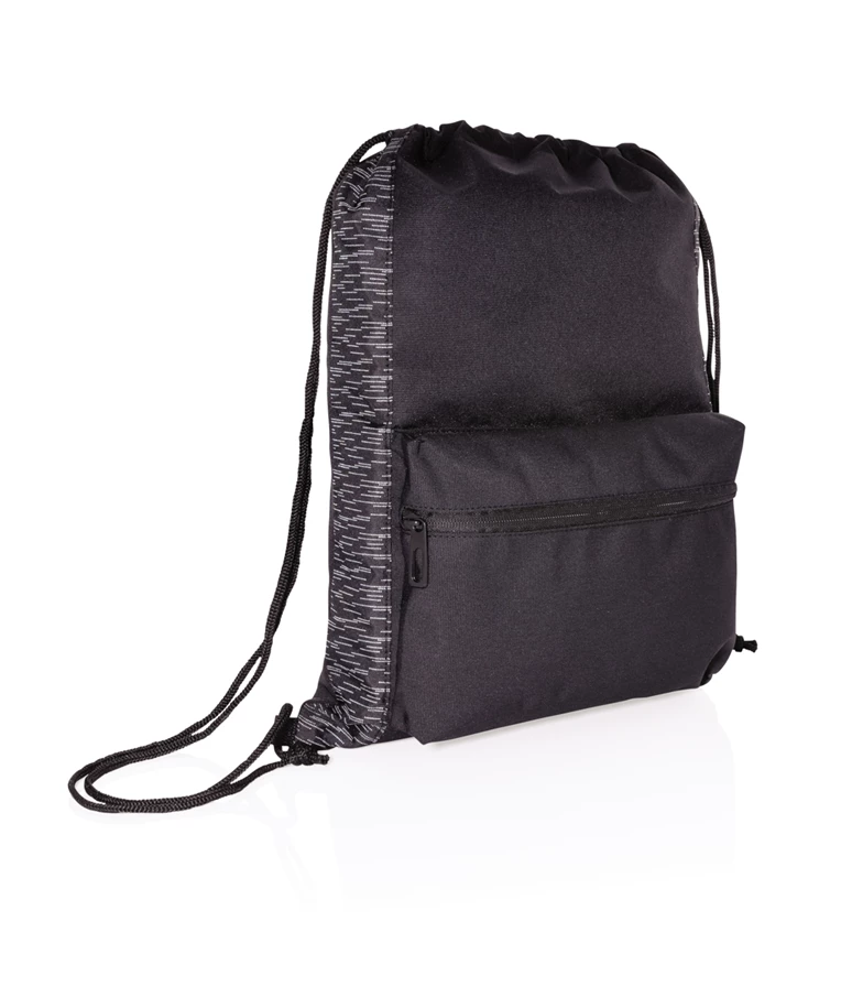 Reflective drawstring backpack on sale