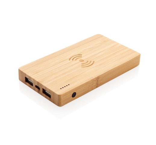 BATTERIE DE SECOURS 4000 MAH AVEC INDUCTION 5W, MARRON