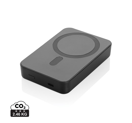 BATTERIE EXTERNE MAGNÉTIQUE AMPORIA 10.000 MAH RCS EN PLASTIQUE RECYCLÉ