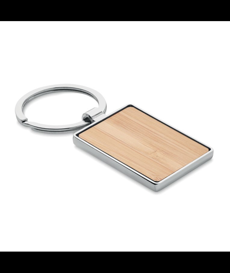 BENDIGO - LLAVERO RECTANGULAR Y BAMBÚ