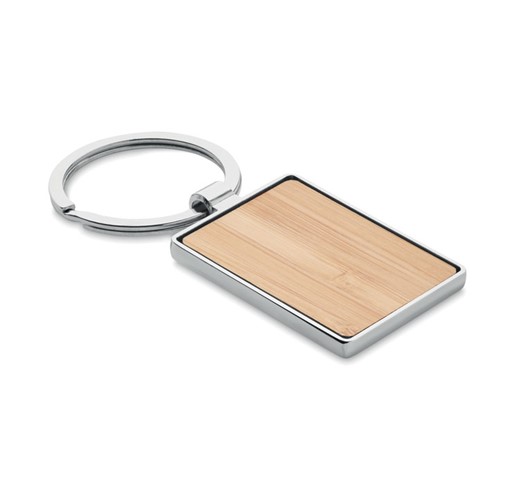 BENDIGO - SCHLÜSSELRING BAMBUS, ECKIG