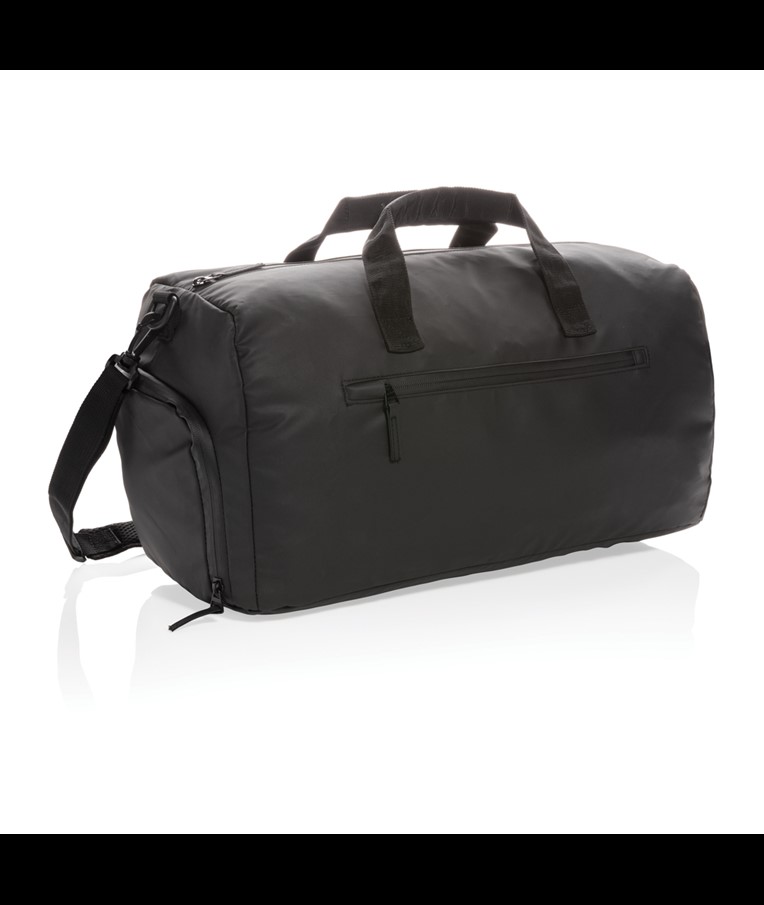 BOLSA FASHION DE FIN DE SEMANA NEGRA SIN PVC