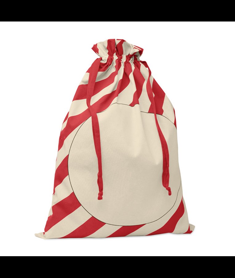 BOLSA GRANDE DE ALGODÓN DE PAPÁ NOEL LAUKKU