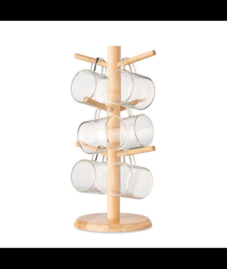 BOROCUPS - BAMBOO CUP SET HOLDER