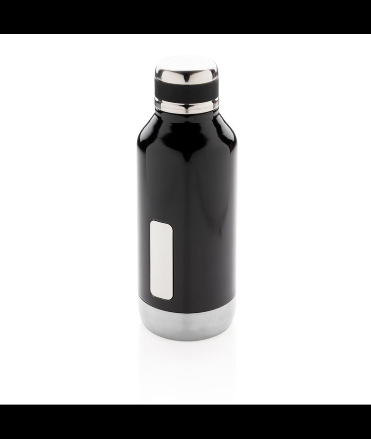 BOTELLA AL VACÍO ANTIGOTEO CON PLACA PARA LOGO