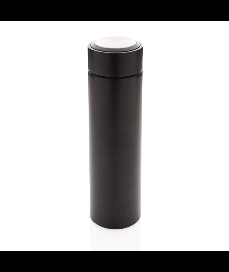 BOTELLA DE ACERO INOXIDABLE AL VACÍO CON TAPA DE METAL