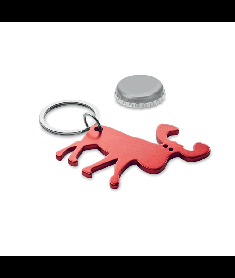 BOTTLE POPPER - RECYCLED ALUMINIUM KEY RING