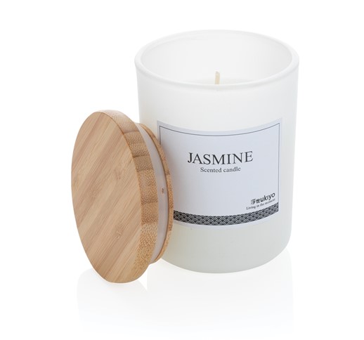 BOUGIE PARFUMÉE AVEC COUVERCLE EN BAMBOU UKIYO