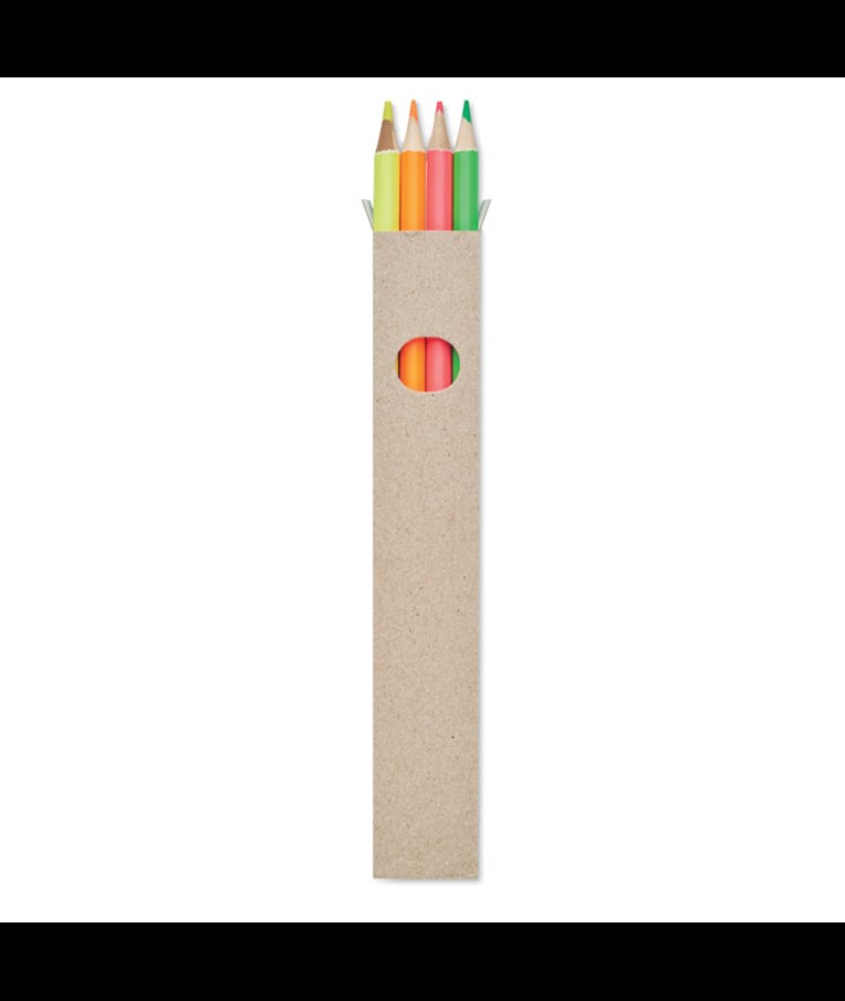BOWY - 4 LÁPICES DE COLORES EN CAJA