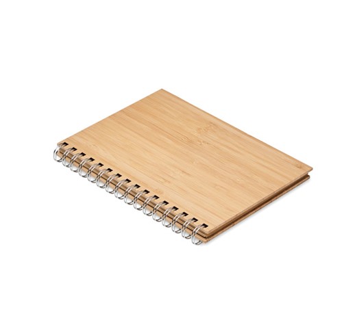 BRAM - LIBRETA A5 DE BAMBÚ ANILLAS