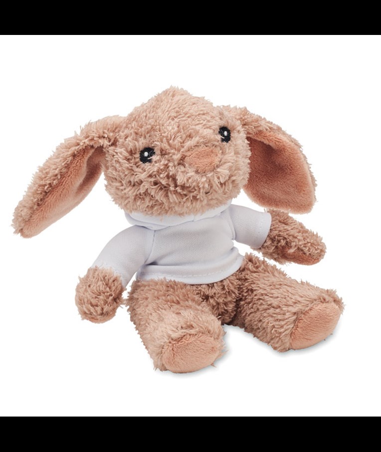 BUNNY-PLIŠANI ZEKO NOSI MAJICU S KAPULJAČOM