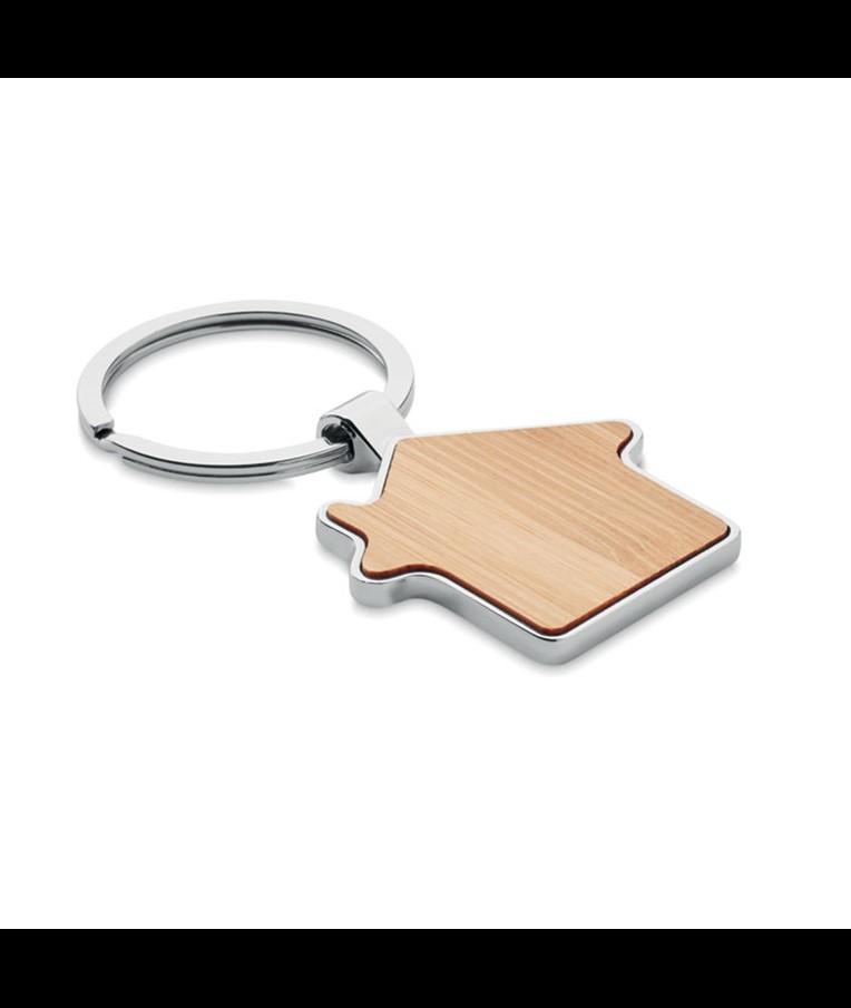 BURNIE - LLAVERO CASA Y BAMBÚ