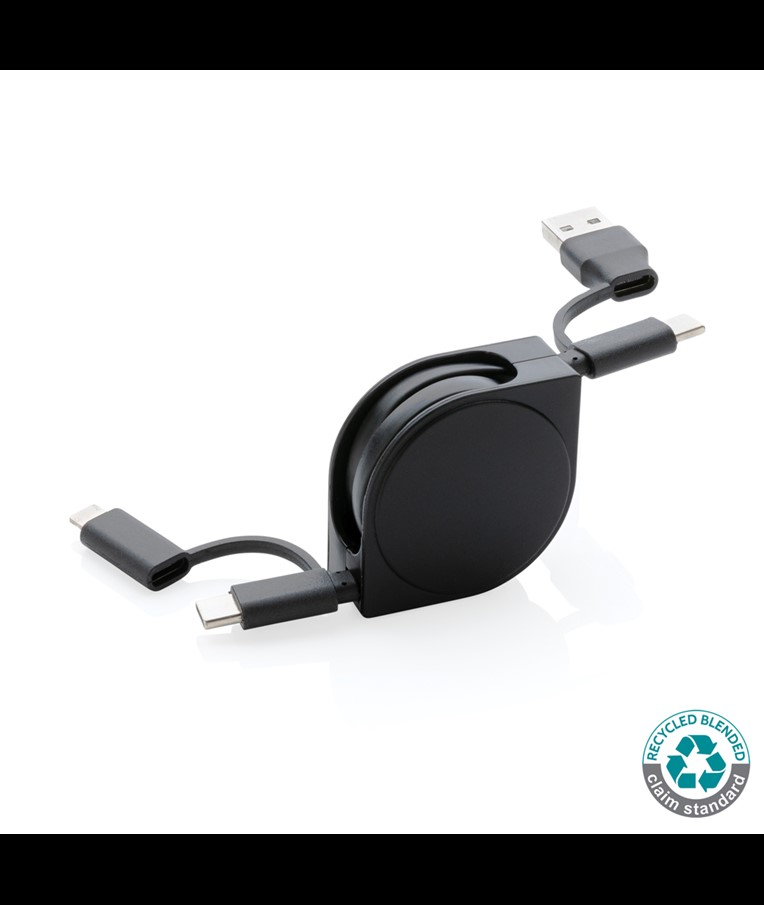 CABLE 6 EN 1 DE PLÁSTICO RECICLADO ESTÁNDAR RCS Y TPE