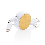 CABLE RETRÁCTIL ONTARIO 6 EN 1 DE PLÁSTICO RECICLADO RCS