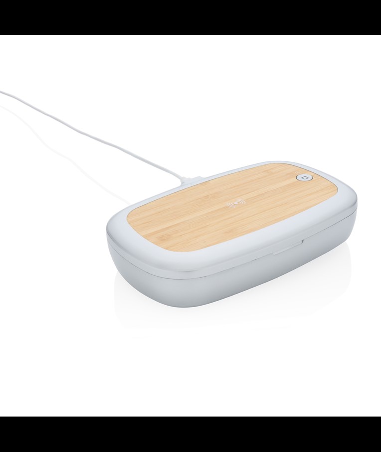 CAJA ESTERILIZADORA RENA UV-C CON CARGADOR INALÁMBRICO DE 5W