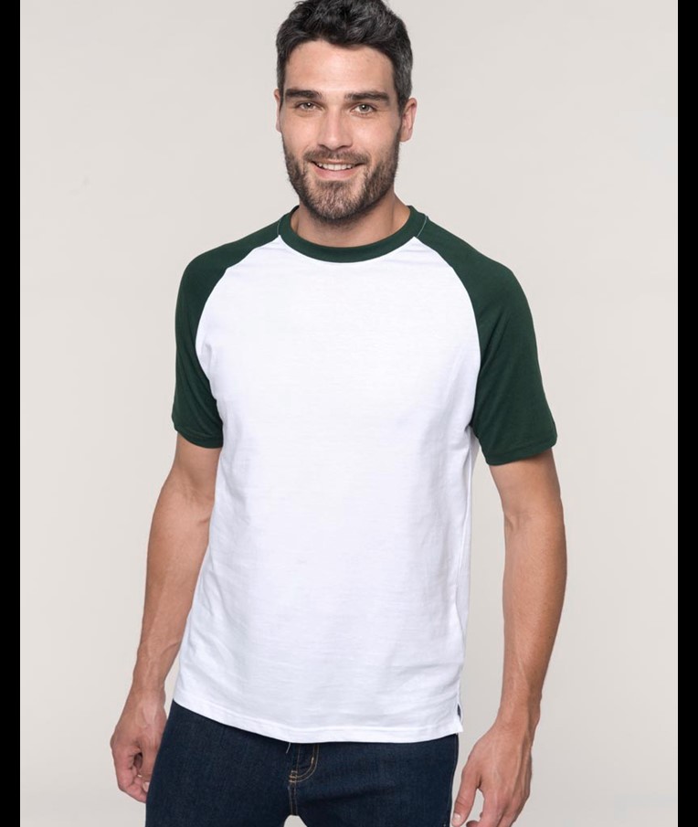 CAMISETA DE BÉISBOL KARIBAN CON MANGA RAGLÁN EN CONTRASTE