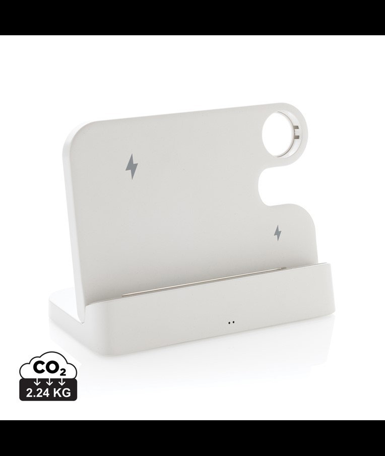 CARGADOR DUAL JOLTZ RCS RECICLADO 15W CON RANURA IWATCH