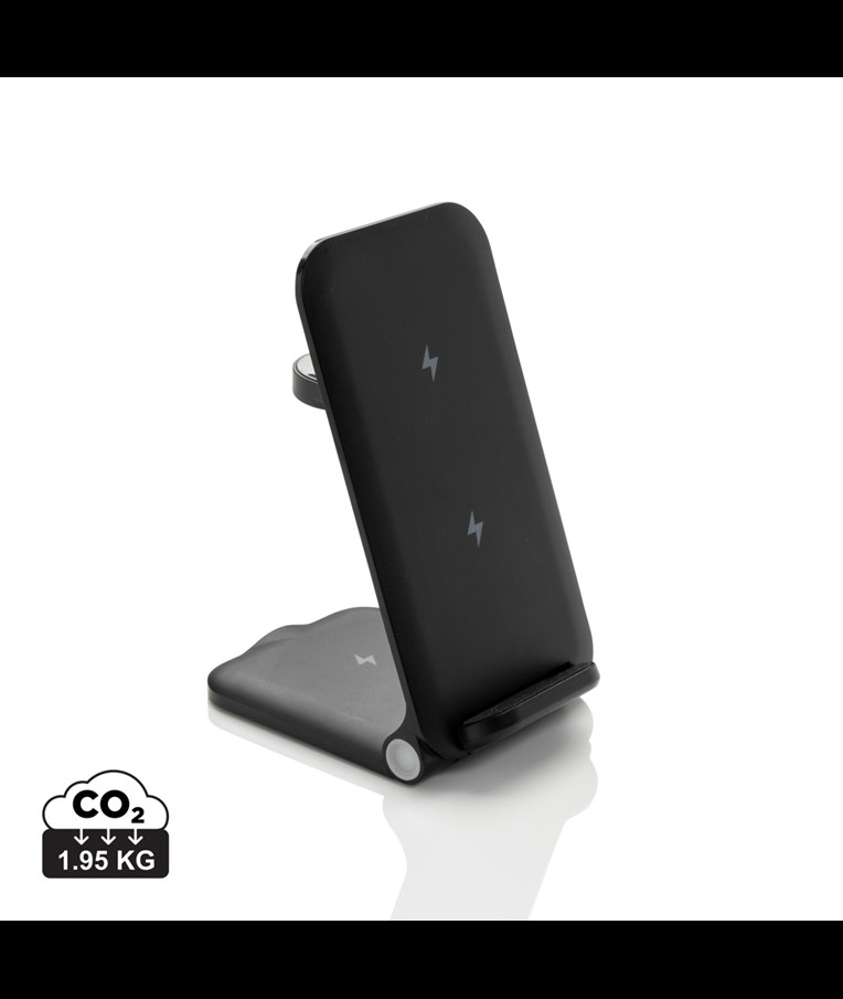 CARGADOR TERRA 3 EN 1 PLEGABLE RCS ALUMINIO RECICLABLE 15W