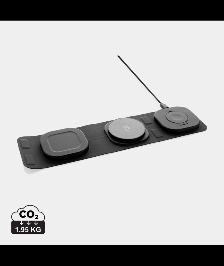 CARGADOR VIAJE INALÁMBRICO SWISS PEAK RCS RPLASTIC 3 EN 1