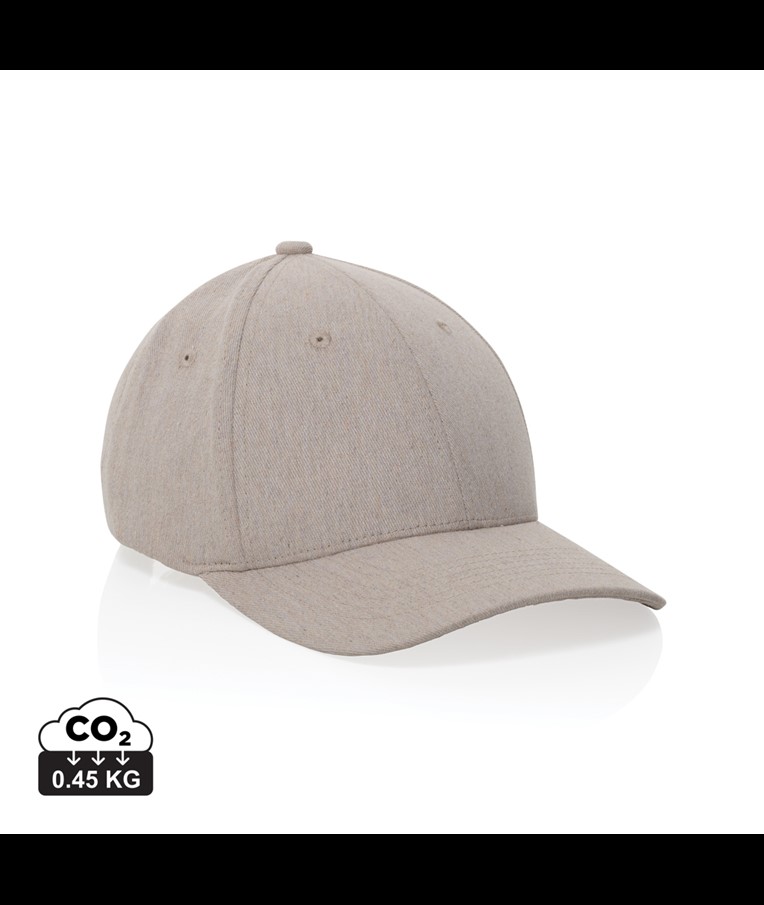 CASQUETTE 6 PANNEAUX MILO AWARE™ CHINÉ RECYCLÉ 200 G