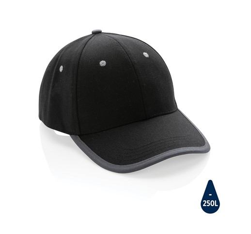 CASQUETTE CONTRASTE 6 PANNEAUX COTON RECYCLÉ IMPACT AWARE™