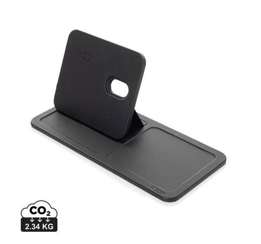 CHARGEUR DE BUREAU 3 EN 1 EN PU RECYCLÉ RCS SWISS PEAK