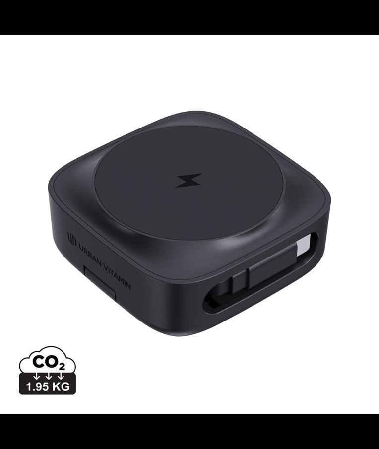 CHARGEUR MAGNÉTIQUE SANS FIL 15 W URBAN VITAMIN GOLETA 2-EN-1
