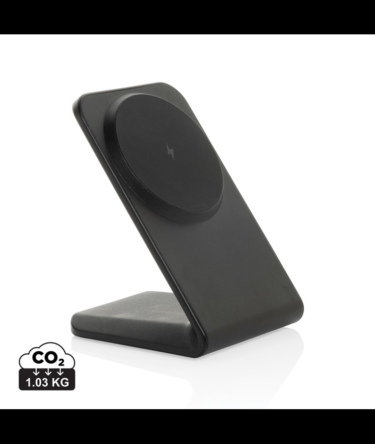 CHARGEUR MAGNÉTIQUE SANS FIL 15W VOLTPERCH RCS EN PLASTIQUE RECYCLÉ