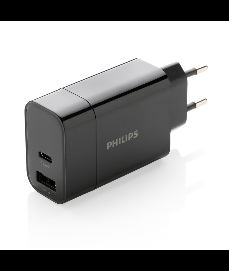 CHARGEUR MURAL PHILIPS, USB 30W ULTRA RAPIDE