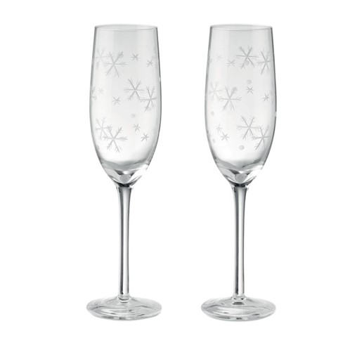 CHEERS - SET OF 2 CHAMPAGNE GLASSES