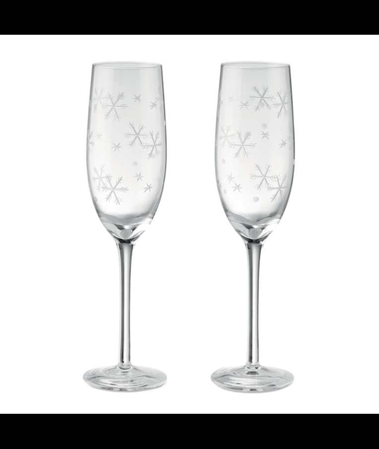 CHEERS - SET OF 2 CHAMPAGNE GLASSES