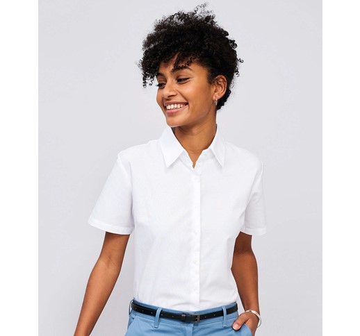 CHEMISE OXFORD MANCHES COURTES SOLS ELITE FEMME