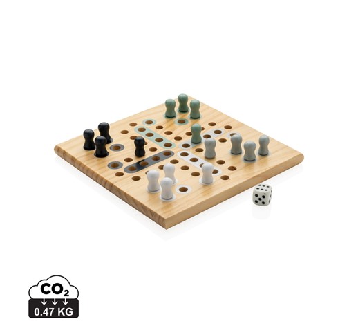 CLAIRE WOODEN LUDO GAME