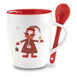 CLAUS - MUG AVEC PETITE CUILLÈRE 