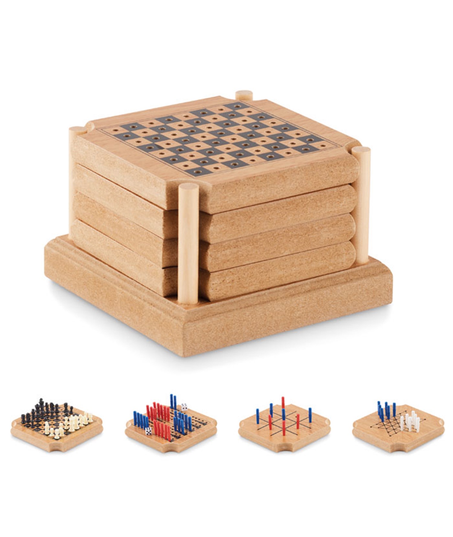 COASTGAME - 4-PIECE COASTER GAME SET