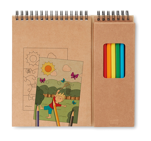 COLOPAD - COLOURING SET WITH NOTEPAD 