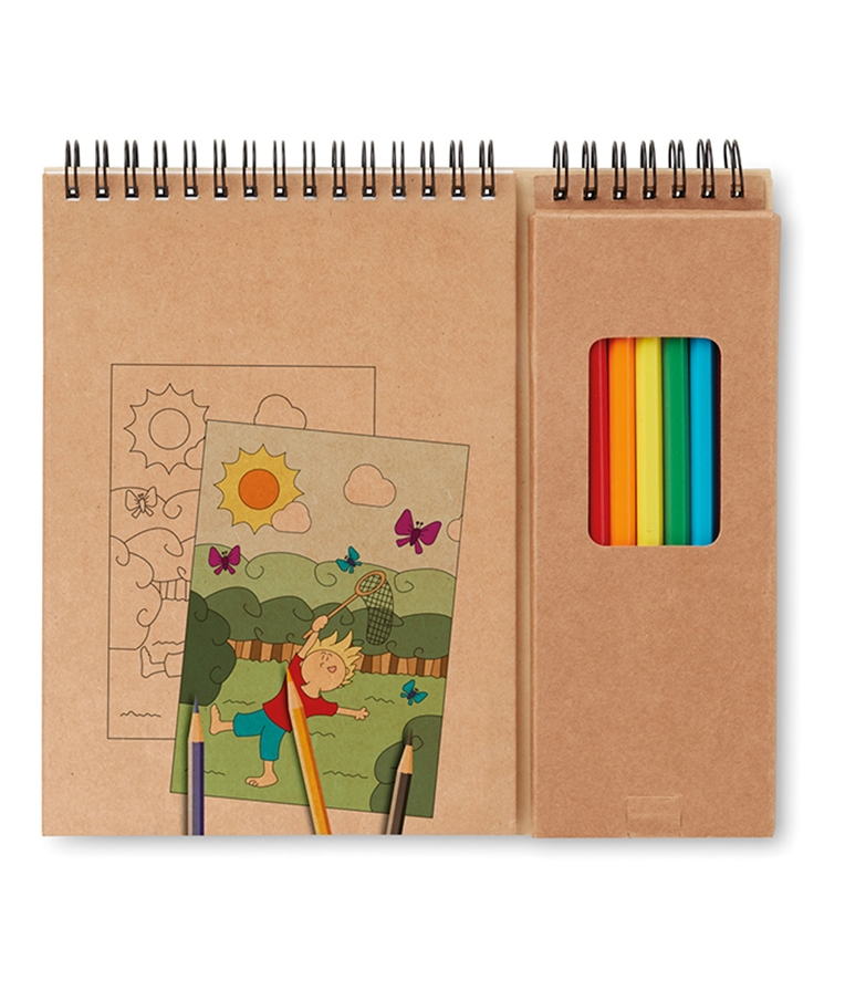 COLOPAD - COLOURING SET WITH NOTEPAD 