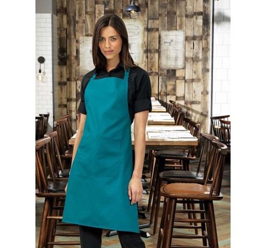 'COLOURS COLLECTION’ BIB APRON WITH POCKET
