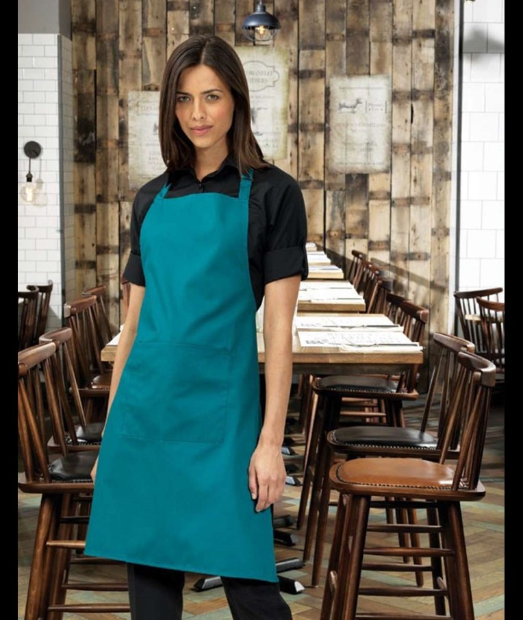 'COLOURS COLLECTION’ BIB APRON WITH POCKET